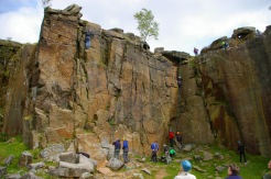 Climbing and abseiling