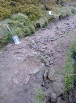 Before starting drainage repair on Pennine Way